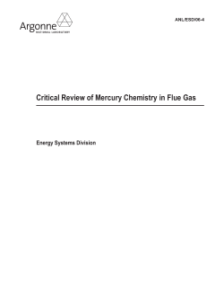 Critical Review of Mercury Chemistry in Flue Gas