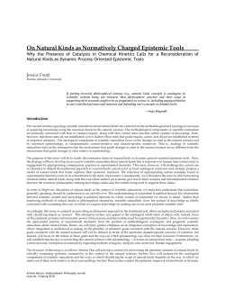 On Natural Kinds as Normatively Charged Epistemic Tools: Why the