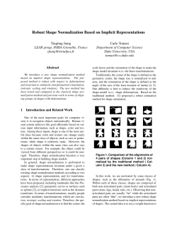 Robust Shape Normalization Based on Implicit Representations