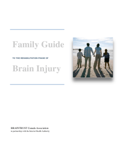 Family Guide to the Rehabilitation Phase of Brain Injury