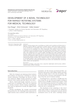 DEVELOPMENT OF A NOVEL TECHNOLOGY FOR RAPIDLY