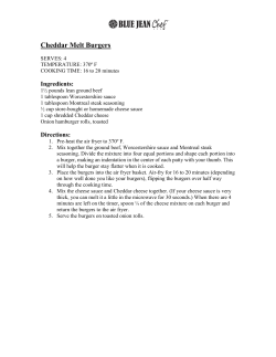 Cheddar Melt Burgers