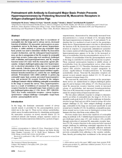 Pretreatment with Antibody to Eosinophil Major Basic Protein