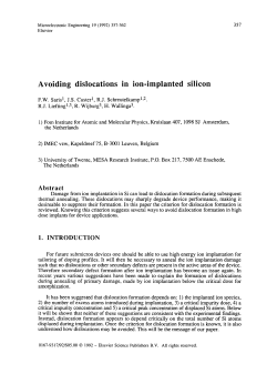 Avoiding dislocations in ion-implanted silicon
