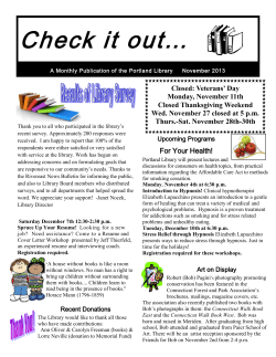 Check it out… - Portland, CT, Library