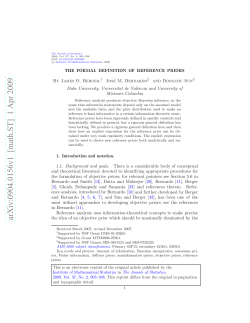 The formal definition of reference priors