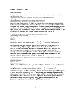 1 Chapter 2 Homework Packet Remember that