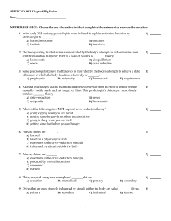 MULTIPLE CHOICE. Choose the one alternative that best