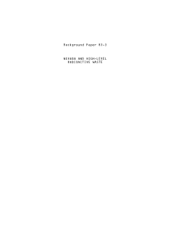 Nevada and High-Level Radioactive Waste