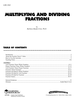 multiplying and dividing fractions