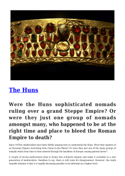 The Huns - Medieval Histories