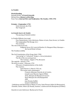 La Vend&eacute;e Worth Reading Reynald Secher, A French Genocide