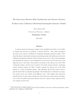 The Interaction Between Risk Classification and