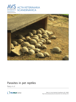 Parasites in pet reptiles | SpringerLink