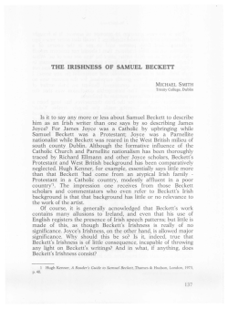 the irishness of samuel beckett