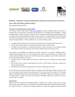 Briefing - Labelling Matters