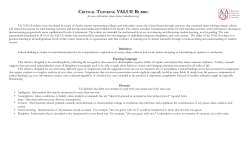 Critical Thinking VALUE Rubric - University of Hawaii at Manoa