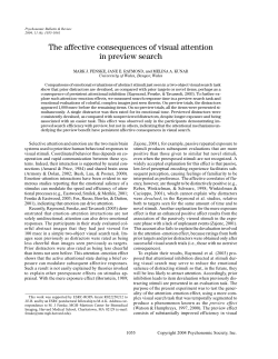 The affective consequences of visual attention in preview search