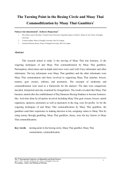 The Turning Point in the Boxing Circle and Muay Thai