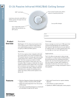 CI-24 Passive Infrared HVAC/BAS Ceiling Sensor