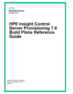 HPE Insight Control Server Provisioning 7.6 Build Plans