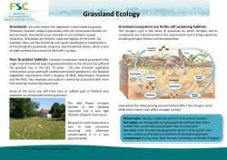 Grassland Ecology - Field Studies Council