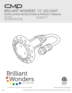 brilliant wonders&reg; 1.5" led light