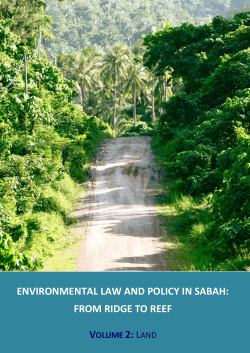 environmental law and policy in sabah