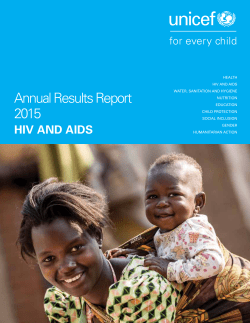 HIV/AIDS Annual Results Report, 2015
