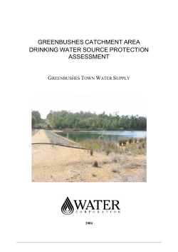 greenbushes catchment area drinking water source protection