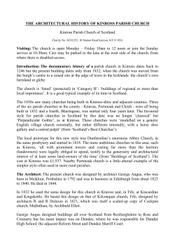 THE ARCHITECTURAL HISTORY OF KINROSS PARISH CHURCH