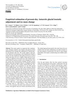 glacial-isostatic adjustment (GIA)