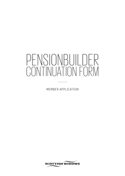 Pensionbuilder Continuation Option form