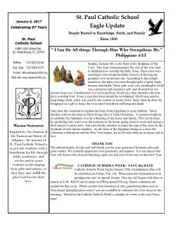 St. Paul Catholic School Eagle Update