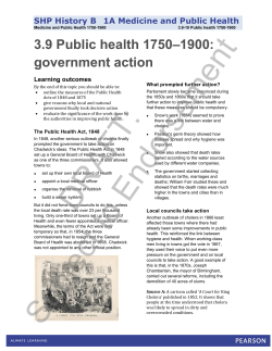 3.9 Public health 1750&ndash;1900: government action