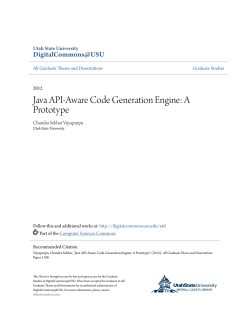 Java API-Aware Code Generation Engine: A Prototype