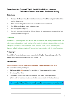 Exercise 4A &ndash; Ground Truth the Official Grids, Assess Guidance