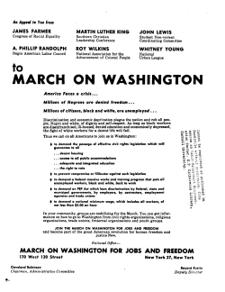 to MARCH ON WASHINGTON