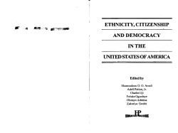 ethnicity, citizenship. and democracy in the