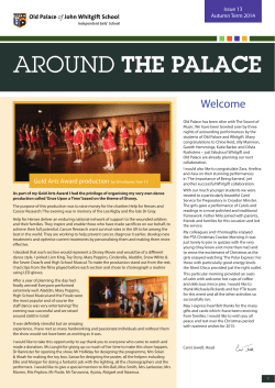 issue 13.indd - Old Palace of John Whitgift School