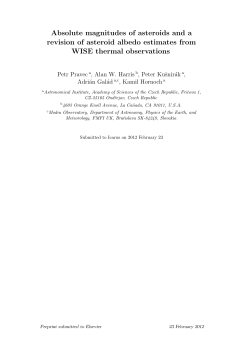 Absolute magnitudes of asteroids and a revision of asteroid albedo