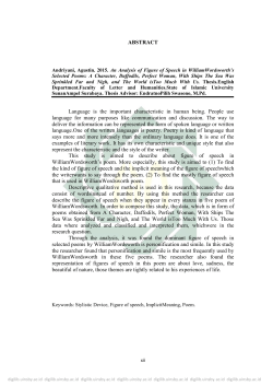 ABSTRACT Language is the important characteristic in human