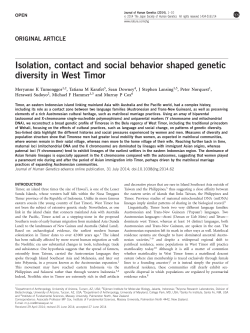 Isolation, contact and social behavior shaped genetic diversity in