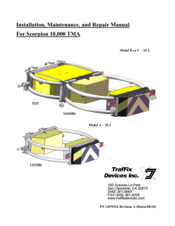 Scorpion Truck Mounted Attenuator TMA Manual