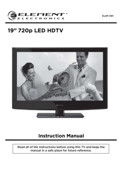 19&rdquo; 720p LED HDTV - Element Electronics