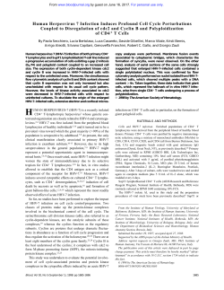 Human Herpesvirus 7 Infection Induces Profound