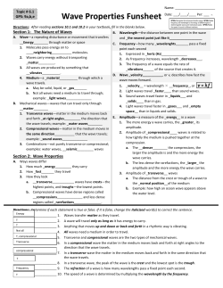 Wave Properties Funsheet