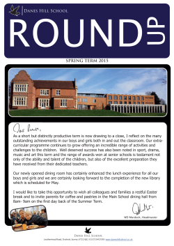 Round Up - Spring Term 2015