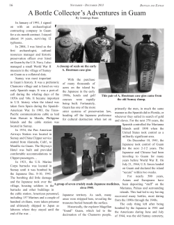 A Bottle Collector`s Adventures in Guam