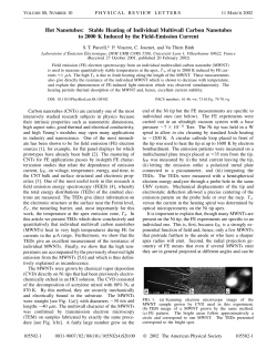 Hot Nanotubes: Stable Heating of Individual Multiwall Carbon